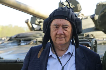 Vurulmuş "Leopard" tankı - Aleksandr Proxanov